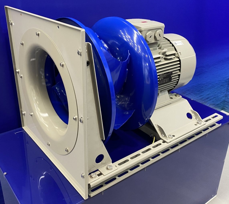 Ventilador centrífugo Plenum fan rotor ZAbluefin y motor AC